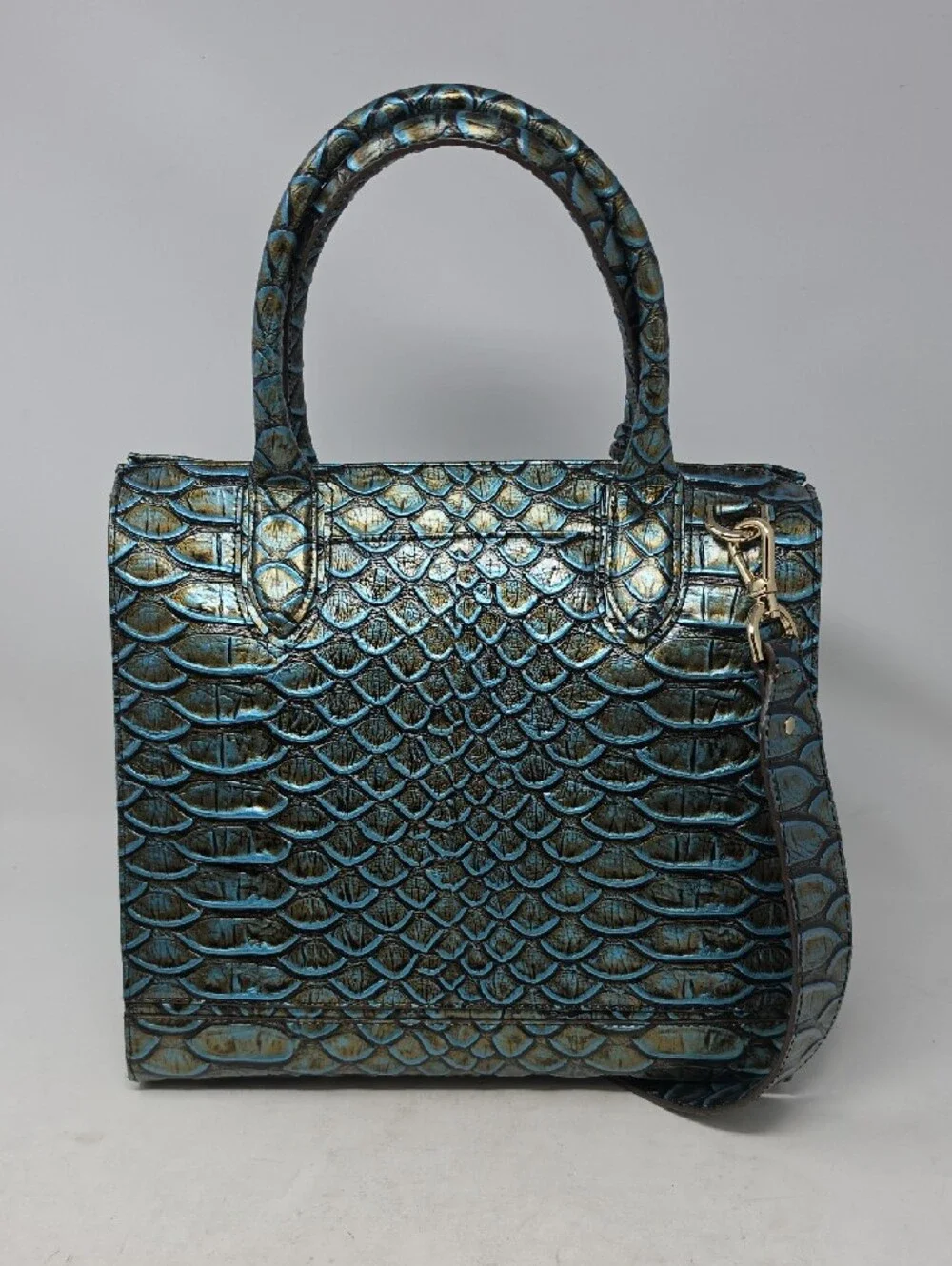 Brahmin Large Duxbury Bird of Paradise Brasilia Leather Bag